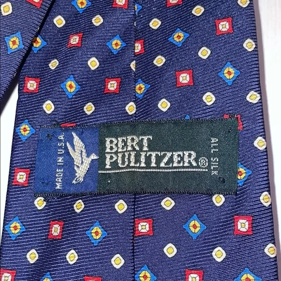 Bert Pulitzer #4 Bold Red & Black Striped Ties Bundle - Picture 4 of 6